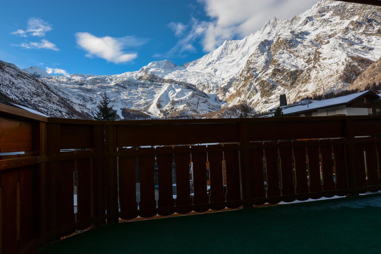 Ferienwohnung Bergfreude Saas-Fee Exterior foto